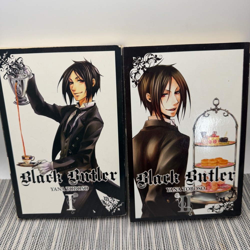 Black Butler Manga Vol 1-2 Yana Toboso Yen Press English Paperback Set 2010